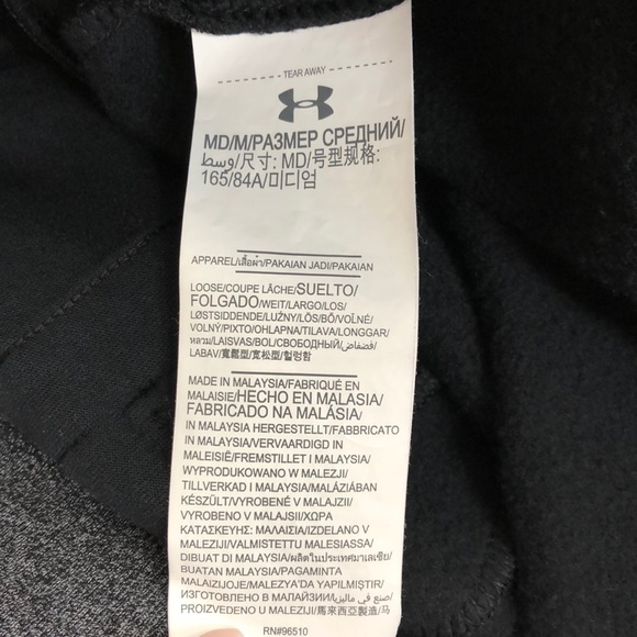 Under Armour Black Zip Front Threadborne Jacket - Picture 6 of 6